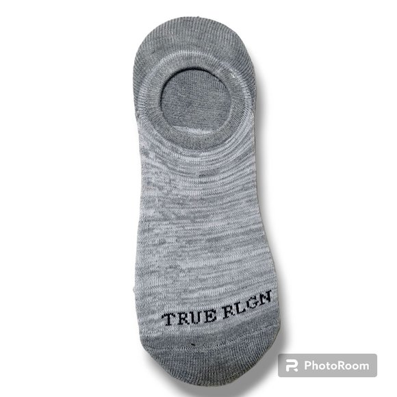 TRUE RELIGION 6 Pack No Show Sock Liners heather Grey Scale Black White … - Picture 10 of 11